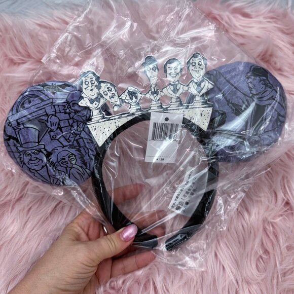 Disney Parks Haunted Mansion Singing Busts Mickey Ears Headband - Picture 10 of 11